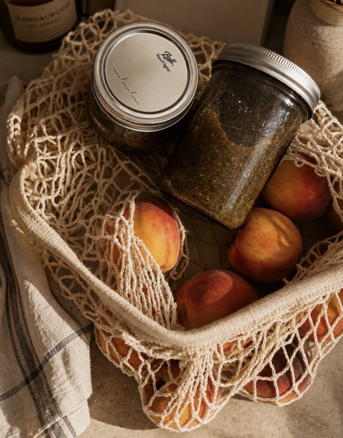 A peach preserve